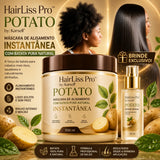 HairLiss Pro™ Potato | Máscara de Alisamento Instantâneo com Batata Pura Natural