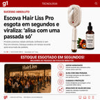 HairLiss Pro™  Escova Alisadora Instantânea a Vapor Profissional 2 em 1