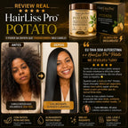 HairLiss Pro™ Potato | Máscara de Alisamento Instantâneo com Batata Pura Natural